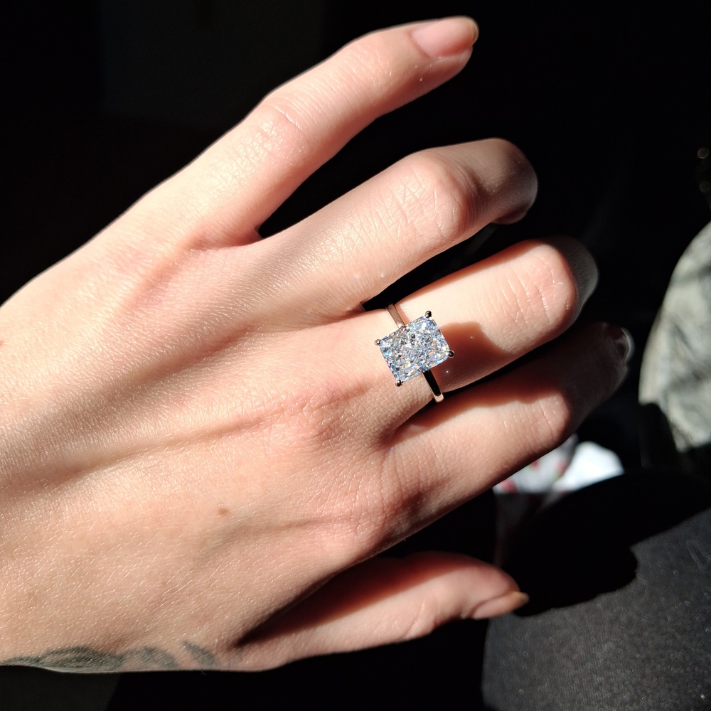 Silver Crushed Ice Ring